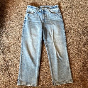 Old Navy high waisted wide leg crop jeans
